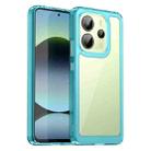 For Redmi Note 14 4G 164.84mm Colorful Series Acrylic Hybrid TPU Phone Case(Transparent Blue) - 1