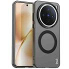 For vivo X200s IMAK Candy Series Shockproof MagSafe Phone Case(Black) - 1