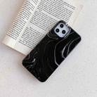 For iPhone 12 mini Shining Marble Pattern Soft TPU Protective Case(Black) - 2