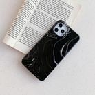 For iPhone 12 / 12 Pro Shining Marble Pattern Soft TPU Protective Case(Black) - 2