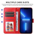 For Motorola Moto G75 5G Embossed Sunflower Leather Phone Case(Red) - 3