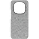 For Redmi Note 14 Pro 5G imak Ruiyi Series Cloth Texture PU + PC Phone Case(Light Grey) - 2