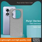 For Redmi Note 14 Pro 5G imak Ruiyi Series Cloth Texture PU + PC Phone Case(Light Grey) - 3