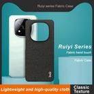For Redmi Note 14 Pro+ 5G imak Ruiyi Series Cloth Texture PU + PC Phone Case(Black) - 3