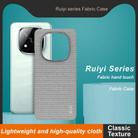 For Redmi Note 14 Pro+ 5G imak Ruiyi Series Cloth Texture PU + PC Phone Case(Light Grey) - 3