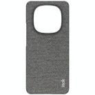 For Redmi Note 14 Pro+ 5G imak Ruiyi Series Cloth Texture PU + PC Phone Case(Dark Grey) - 2