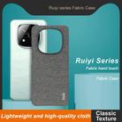 For Redmi Note 14 Pro+ 5G imak Ruiyi Series Cloth Texture PU + PC Phone Case(Dark Grey) - 3