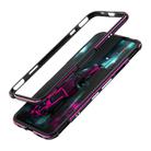 For ZTE Nubia Red Magic 5G Aluminum Alloy Shockproof Protective Bumper Frame(Black Purple) - 1