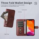 For Motorola Edge 50 Ultra / X50 Ultra Fashion Calf Texture Zipper Leather Phone Case(Brown) - 3