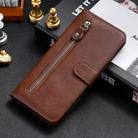 For Motorola Moto G15 / G15 Power Fashion Calf Texture Zipper Leather Phone Case(Brown) - 2
