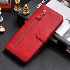 For Motorola Moto G85 / S50 Neo Fashion Calf Texture Zipper Leather Phone Case(Red) - 2