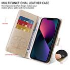 For Motorola Edge 50 Fusion Embossed Butterfly Flowers Leather Phone Case(Gold) - 3