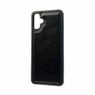 For Samsung Galaxy A06 Cowhide Texture Back Cover Phone Case(Black) - 2