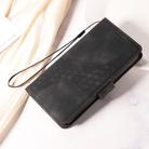 For Motorola Edge 50 Ultra / X50 Ultra Embossed Rhombus Starry Leather Phone Case(Black) - 2