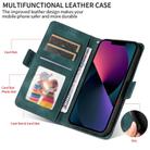 For Motorola Moto G55 Embossed Rhombus Starry Leather Phone Case(Green) - 3