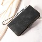 For Motorola Moto G75 5G Embossed Rhombus Starry Leather Phone Case(Black) - 2