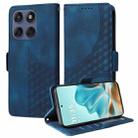 For Motorola Edge 60 Fusion / Edge 5G 2025 Embossed Rhombus Starry Leather Phone Case(Blue) - 1