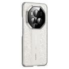 For Honor Magic6 Pro Cloud Dragon Pattern Plain Leather PC Phone Case(Black) - 1