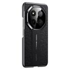 For Honor X60 Pro Cloud Dragon Pattern Plain Leather PC Phone Case(Black) - 1