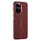 For Honor 300 Cloud Dragon Pattern Plain Leather PC Phone Case(Red) - 1