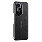For Honor 300 Ultra Cloud Dragon Pattern Plain Leather PC Phone Case(Black) - 1