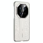 For Huawei Mate 70 Pro Cloud Dragon Pattern Plain Leather PC Phone Case(White) - 1