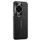 For Huawei nova 14 Pro Cloud Dragon Pattern Plain Leather PC Phone Case(Black) - 1