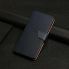 For Xiaomi Poco X7 Pro Genuine Leather Fingerprint-proof Flip Phone Case(Blue) - 2
