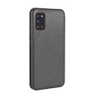 For Samsung Galaxy A31 Carbon Fiber Texture Horizontal Flip TPU + PC + PU Leather Case with Rope & Card Slot(Black) - 3