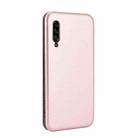 For Samsung Galaxy A90 5G Carbon Fiber Texture Horizontal Flip TPU + PC + PU Leather Case with Rope & Card Slot(Pink) - 3
