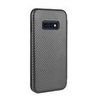 For Samsung Galaxy S10e Carbon Fiber Texture Horizontal Flip TPU + PC + PU Leather Case with Rope & Card Slot(Black) - 3