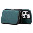 For iPhone 13 Pro Max Denior D26 Skin Feel MagSafe Zipper Bag Leather Phone Case(Blue) - 3