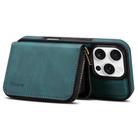 For iPhone 12 Pro Max Denior D26 Skin Feel MagSafe Zipper Bag Leather Phone Case(Blue) - 3