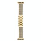 For Apple Watch 42mm / 41mm / 40mm / 38mm 6-Chain Stainless Steel Watch Band(Gold) - 1