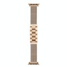 For Apple Watch 42mm / 41mm / 40mm / 38mm 6-Chain Stainless Steel Watch Band(Rose Gold) - 1