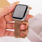 For Apple Watch 42mm / 41mm / 40mm / 38mm 6-Chain Stainless Steel Watch Band(Rose Gold) - 3