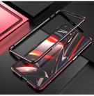 For OPPO Reno3 Pro Aluminum Alloy Shockproof Protective Bumper Frame(Black Red) - 2