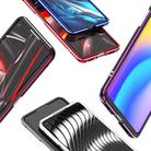 For OPPO Reno3 Pro Aluminum Alloy Shockproof Protective Bumper Frame(Red Silver) - 3