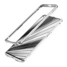 For OPPO Reno3 Pro Aluminum Alloy Shockproof Protective Bumper Frame(Silver) - 1