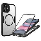 For iPhone 11 CD Texture MagSafe Phone Case(Black) - 1