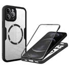 For iPhone 12 Pro Max CD Texture MagSafe Phone Case(Black) - 1