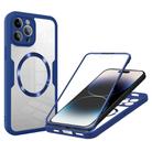 For iPhone 14 Pro CD Texture MagSafe Phone Case(Blue) - 1