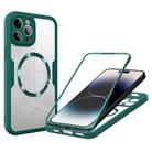 For iPhone 14 Pro Max CD Texture MagSafe Phone Case(Green) - 1