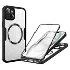 For iPhone 15 CD Texture MagSafe Phone Case(Black) - 1