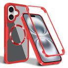 For iPhone 16 CD Texture MagSafe Phone Case(Red) - 1