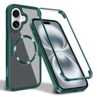 For iPhone 16 Plus CD Texture MagSafe Phone Case(Green) - 1