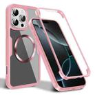 For iPhone 16 Pro Max CD Texture MagSafe Phone Case(Pink) - 1