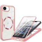 For iPhone 16e CD Texture MagSafe Phone Case(Pink) - 1