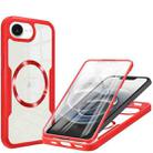 For iPhone 16e CD Texture MagSafe Phone Case(Red) - 1