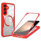 For Samsung Galaxy S23 FE 5G CD Texture MagSafe Phone Case(Red) - 1